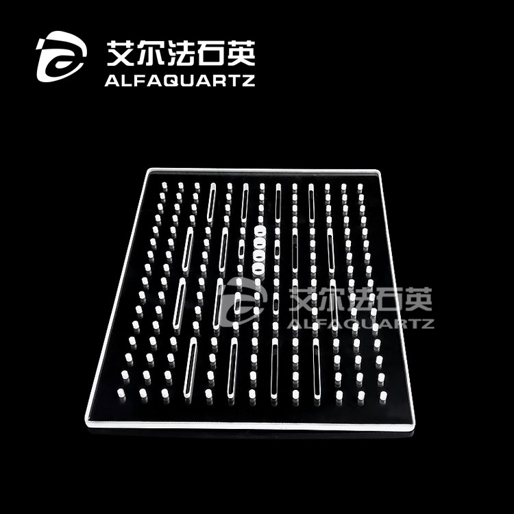 石英玻璃片耐高温精密切割打孔片康宁肖特玻璃激光开槽定做