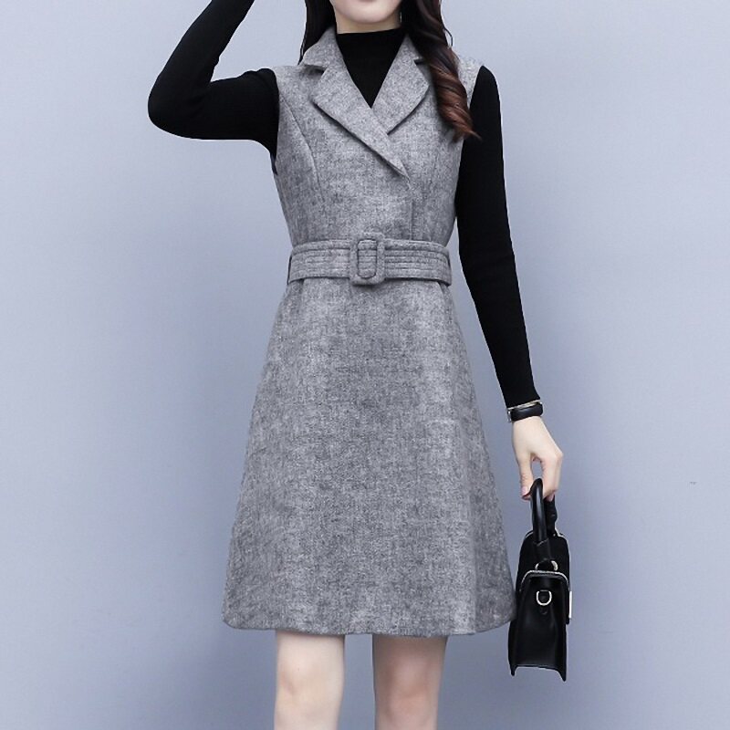 教资面试服装女冬季教师女装职业小个子套装裙子演讲比赛连衣裙冬