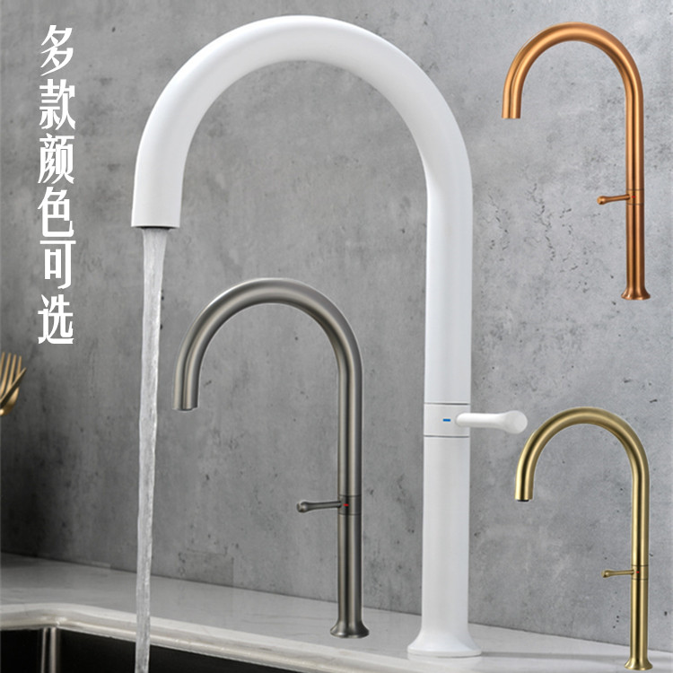 跨境简约304不锈钢厨房龙头旋转