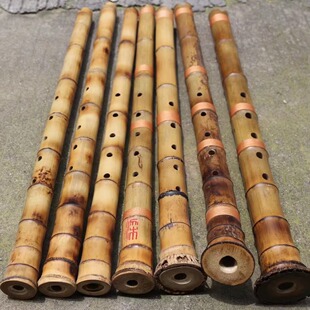 非遗福建南音 泉州南音乐器南音洞箫 十目九节V口南音洞箫 南箫
