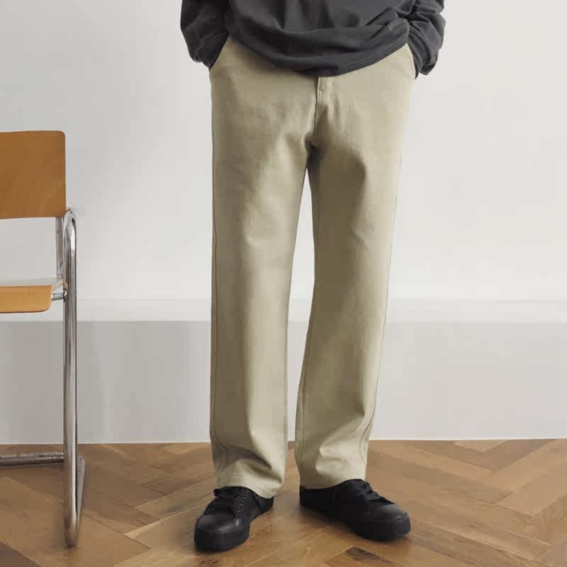 MBLIN韩国3颜色棉材质简约宽腿半松紧带休闲裤 新款东大门代购LIN|msdalam kategori Pakaian Lelaki, seluar santai - dari Buy2taobao.com untuk memberikan perkhidmatan ejen Taobao profesional membeli