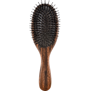 黑檀木梳猪鬃毛气垫梳气囊顺发梳脱头部按摩木梳子女士长发专用防