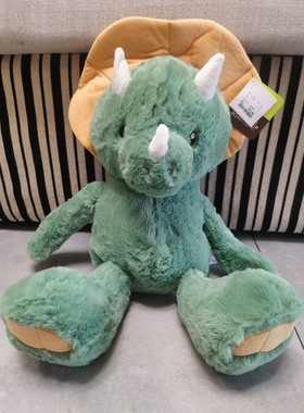 出口animal***ture绿色三角龙儿童大号玩具柔软饱满宝宝安抚玩偶