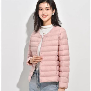 无领短款圆领V领轻薄羽绒服内胆