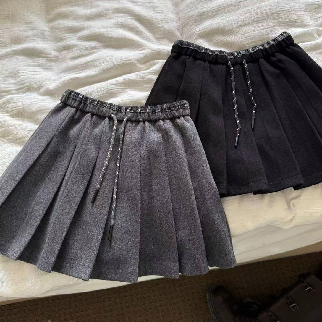 女童时尚毛呢百褶裙2025秋冬新款韩版儿童洋气学院风半身裙中大童,童装/婴儿装/亲子装,半身裙,淘宝优惠券,粉丝福利购,淘宝优惠卷