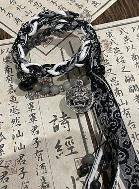 复古钱中国风设计五帝手绳饕餮