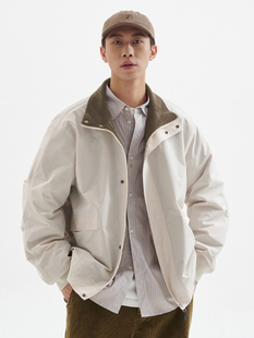 BUTTBILL 23AW三防Teflon日系复古摇粒绒宽松夹克棉服春季外套男