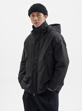 BUTTBILL 24AW可拆卸连帽三防棉衣服派克大衣男女夹克