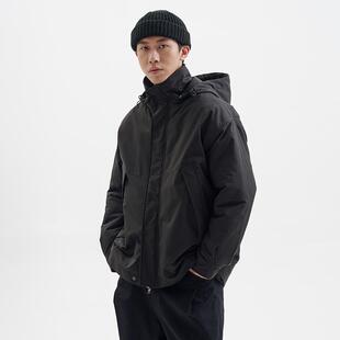 BUTTBILL 24AW可拆卸连帽三防棉衣服派克大衣男女夹克