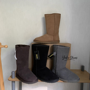 4色 牛皮雪地靴~舒服简约中筒靴加绒东北长筒棉鞋 暖 2025冬新款