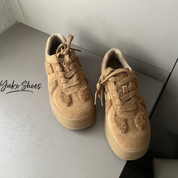 密M家不多！复古磨砂皮真皮秋冬加热德训鞋~加绒厚底舒服百搭棉鞋