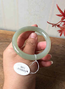 天然正品和田玉手镯女复古青白玉