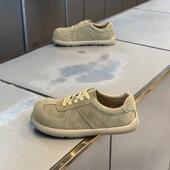 青少年大头运动阿甘板鞋 勃肯男鞋 夏季 男士 透气翻毛皮复古休闲皮鞋