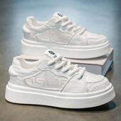 休闲运动板鞋 透气网面薄款 学生2025新款 韩版 男鞋 百搭小白潮鞋 夏季