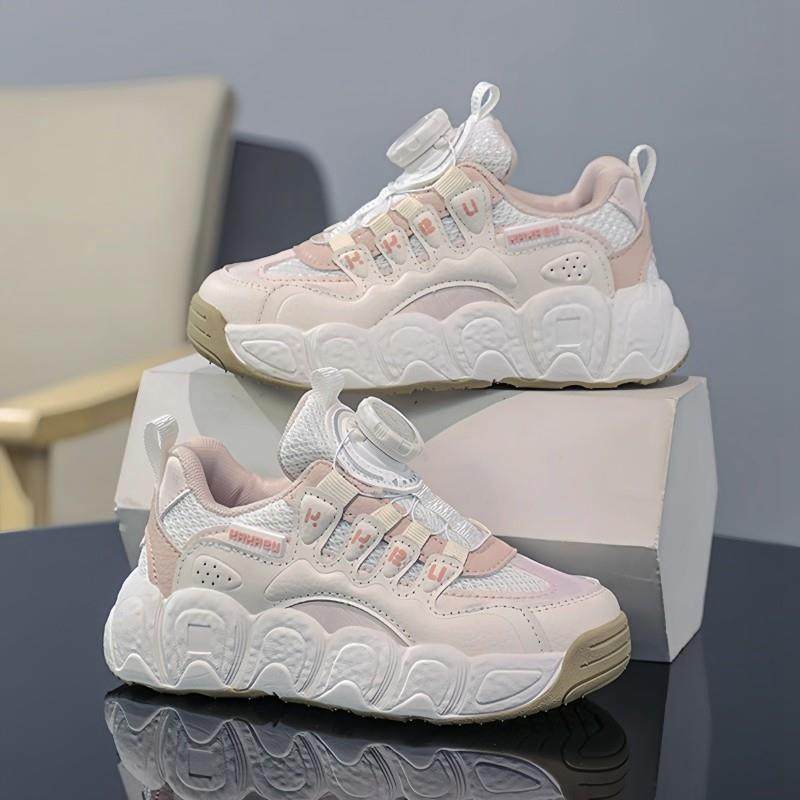 女童鞋春季2025新款儿童双网透气运动鞋中大童旋转纽扣女孩老爹鞋,童鞋/婴儿鞋/亲子鞋,运动鞋,淘宝优惠券,粉丝福利购,淘宝优惠卷