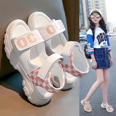 女童凉鞋2025新款夏款网红爆款儿童时尚公主鞋中大童软底女孩运动