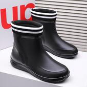 外卖骑手雨天防水防滑耐磨厨师雨靴2025新款 雨鞋 钓鱼水鞋 夏季 男士