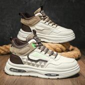 工装 高帮男鞋 马丁靴 潮流皮面休闲运动小白板鞋 男士 秋冬季 2025新款