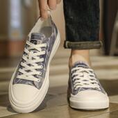 男士 2025新款 夏季 帆布鞋 布鞋 潮流休闲平板鞋 低帮防滑轻便薄款 男鞋