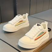 男鞋 青少年学生运动平板鞋 夏季 休闲百搭小白鞋 透气2025新款 帆布鞋