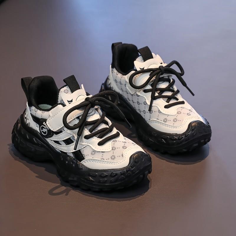 男童鞋子春季2025新款儿童网面运动鞋中大童轮胎底男孩炸街老爹鞋