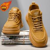 男鞋 男士 冬季 工装 2025新款 户外防寒加绒保暖棉鞋 运动休闲二棉板鞋