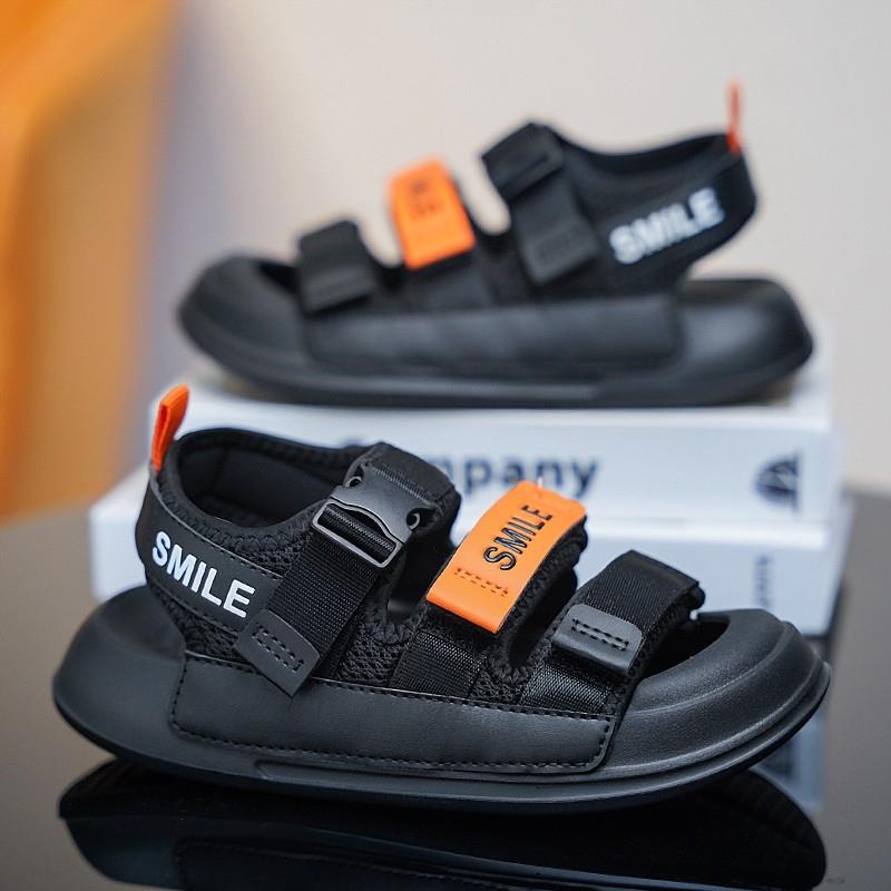 男童凉鞋夏季2025新款软底儿童运动沙滩鞋中大童包头男孩海边凉拖