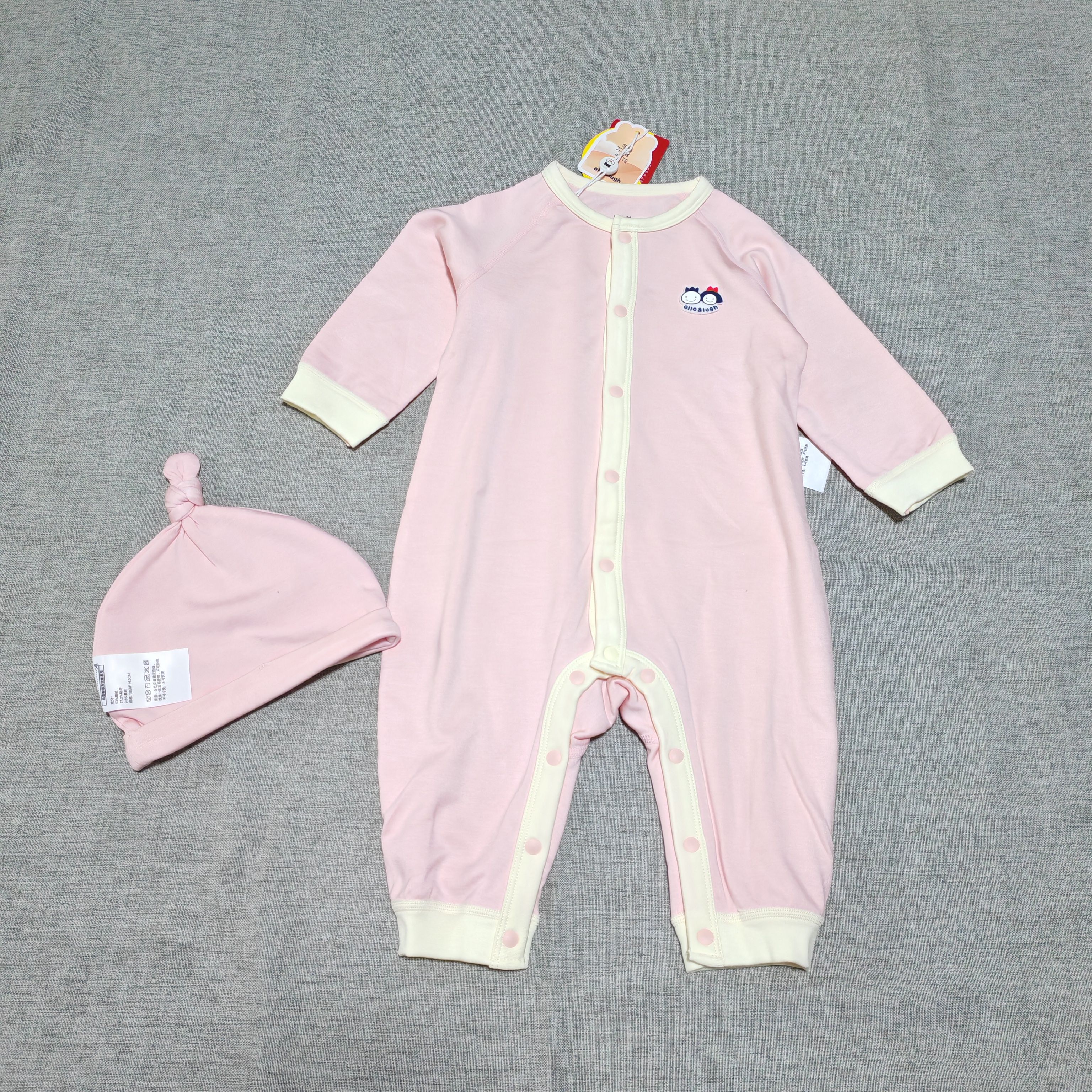 新生儿婴儿衣服秋装婴儿连体衣爬爬allolugh阿路和如童装专柜同款