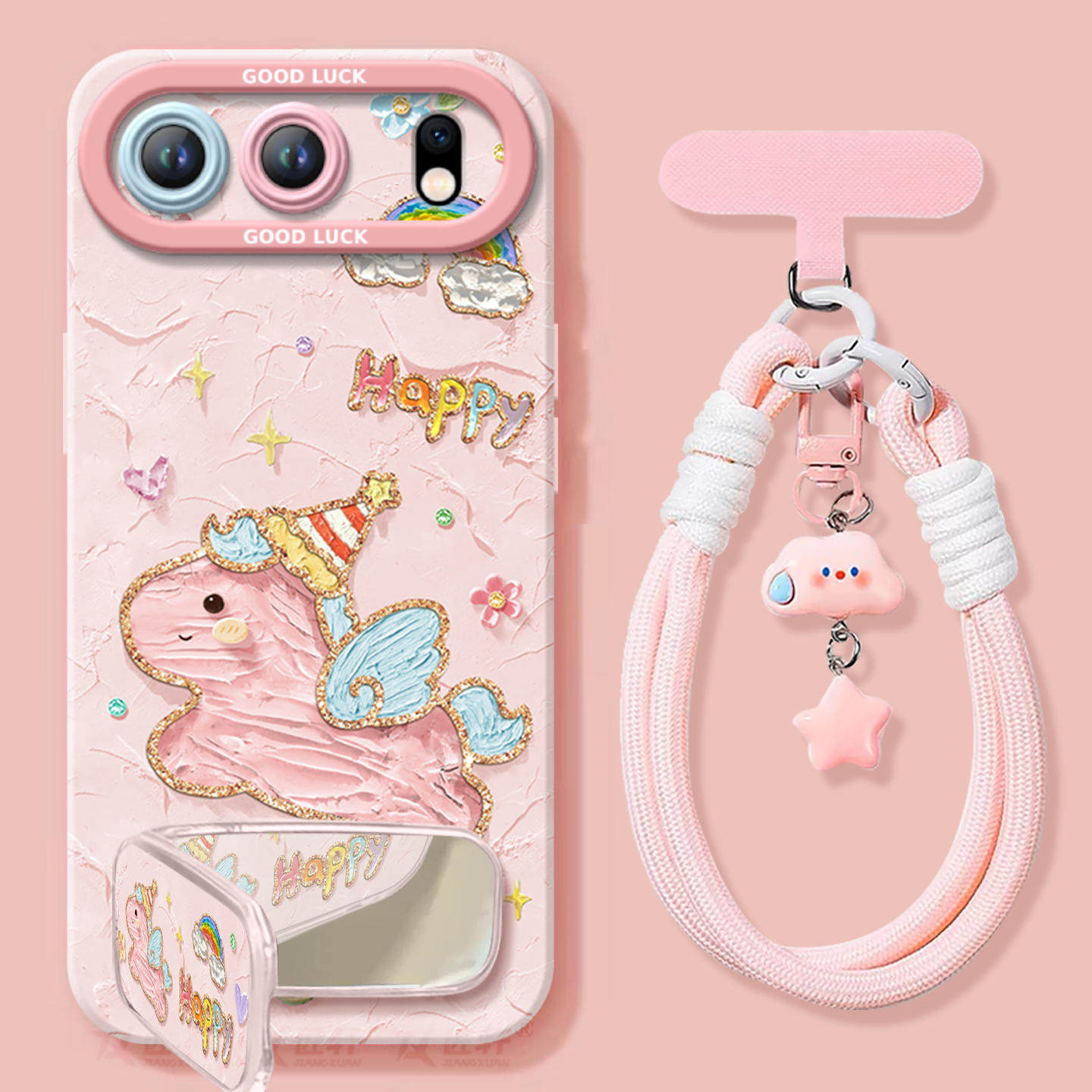 2026粉色油画小马适用荣耀500手机壳新款300华为荣耀400pro系列200本命年100马年honor保护60套honor新年款90,3C数码配件,手机保护套/壳,淘宝优惠券,粉丝福利购,淘宝优惠卷