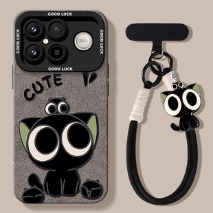 罗小黑适用红米k90promax手机壳k80保护套小米k60全包硅胶k70至尊版 redmi防摔k30por高级k50带挂绳k90外壳k20