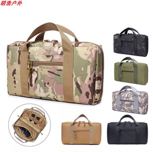 跨境尼龙战术手枪收纳袋 手提弹匣袋 防震枪包通用GLOCK 17M1911