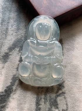 【翠都翡翠珠宝】缅甸天然翡翠A货挂坠小吊坠项坠观音147061