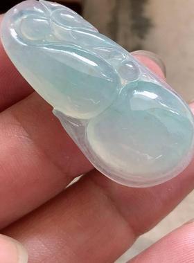 【翠都翡翠珠宝】缅甸天然翡翠A货挂坠小吊坠项坠冰种葫芦154594