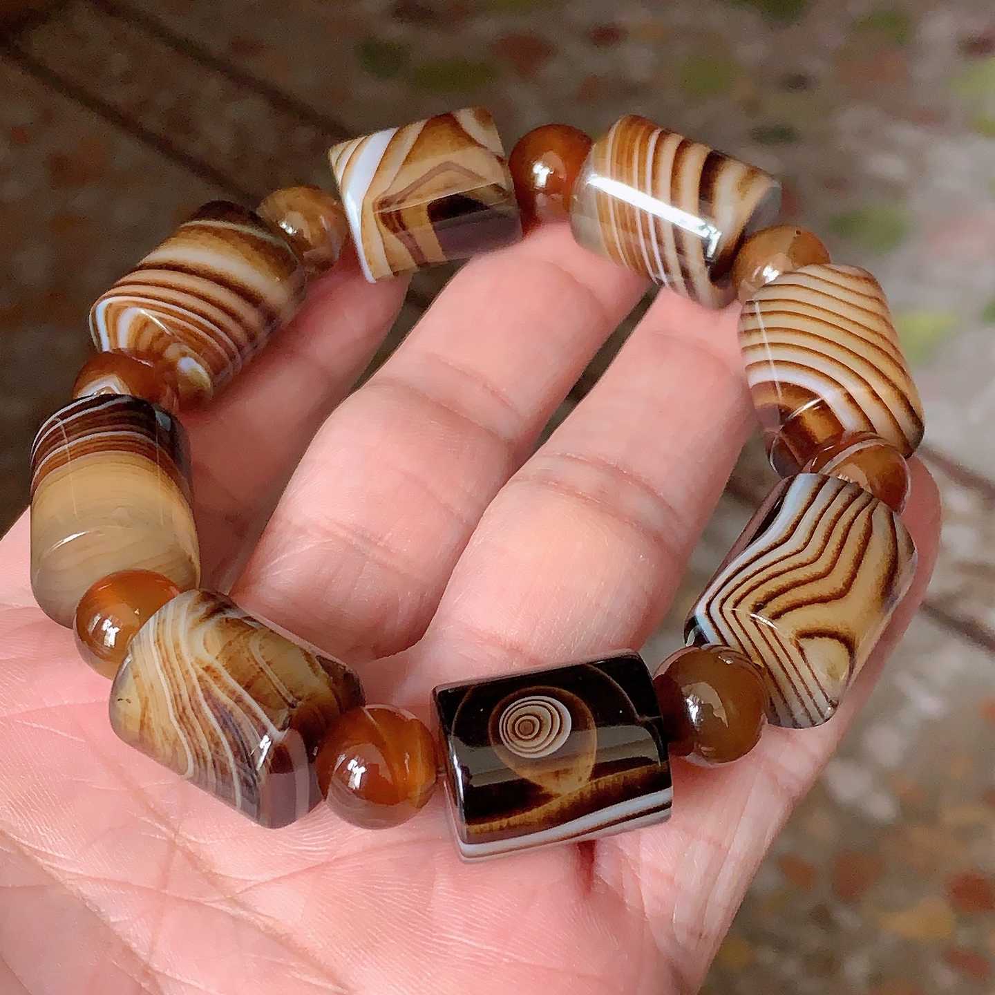 翠都翡翠珠宝玛瑙玉髓手链