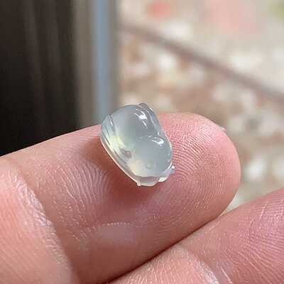 缅甸天然翡翠A货玉石戒面蜜蜂