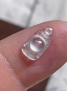 翠都翡翠珠宝缅甸天然A货玉石裸石镶嵌面木那种佛公戒面100209