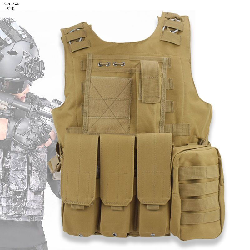 军迷两栖战术背心多功能特种兵多迷彩模块背心作战马甲CS防护