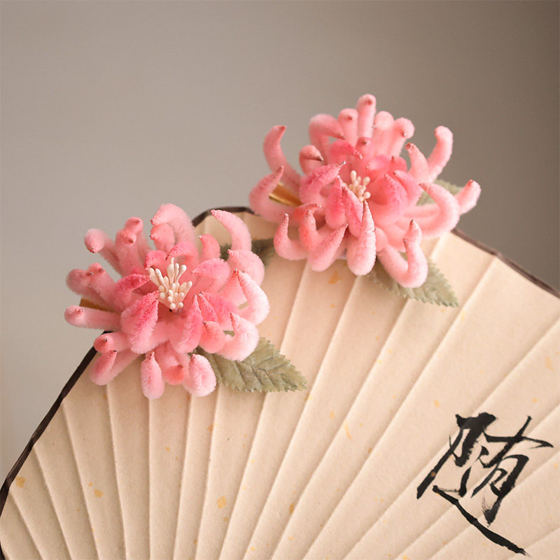 新中式仿绒花唐风发夹古风汉服侧边夹古装点缀花后压古典花朵发夹,饰品/流行首饰/时尚饰品新,发饰,淘宝优惠券,粉丝福利购,淘宝优惠卷