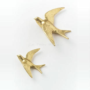 饰 bonheurs现货北欧风树脂燕子家居墙壁墙贴装 les petits