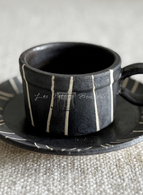 les petits bonheurs日本 rokuro六鲁 职人手工和风咖啡杯套装