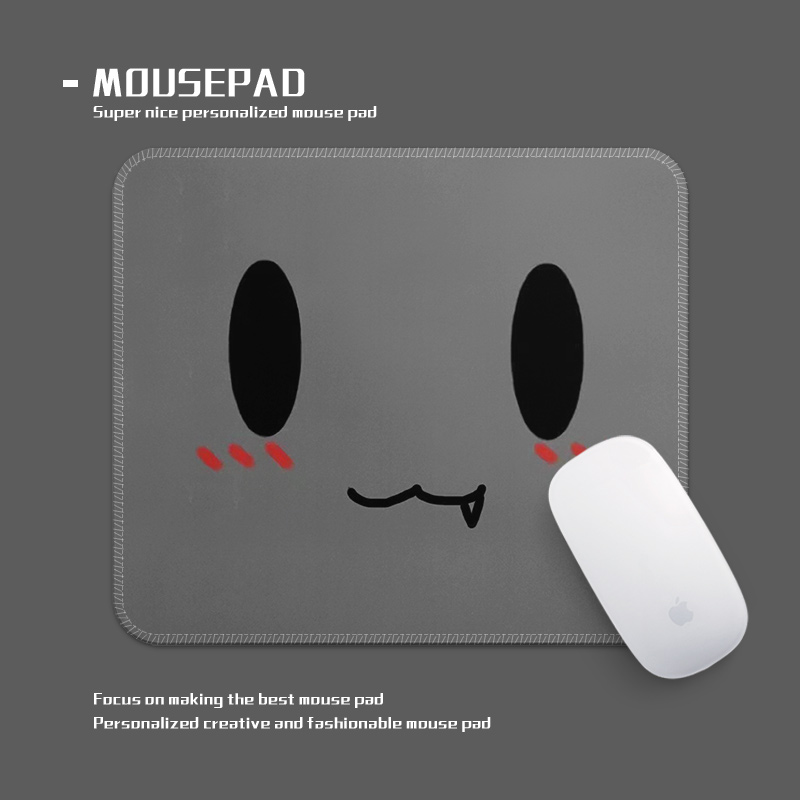 华晨宇的黑煤球搞怪鼠标垫小号锁边学生宿舍加厚耐磨防滑桌面软垫