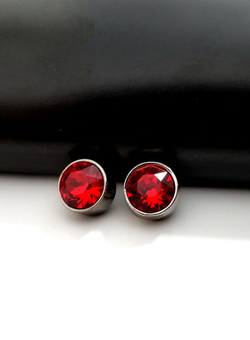 S高端进口奥地利水晶正红色227衬衫毛衣外套装饰纽扣10mm定制款