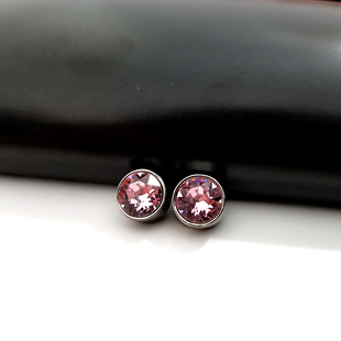 S高端进口奥地利水晶浅粉色223衬衫毛衣外套装饰纽扣10mm定制款