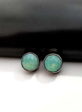 S进口奥地利水晶浅绿色蛋白390男女毛衣衬衫装饰纽扣10mm定制款