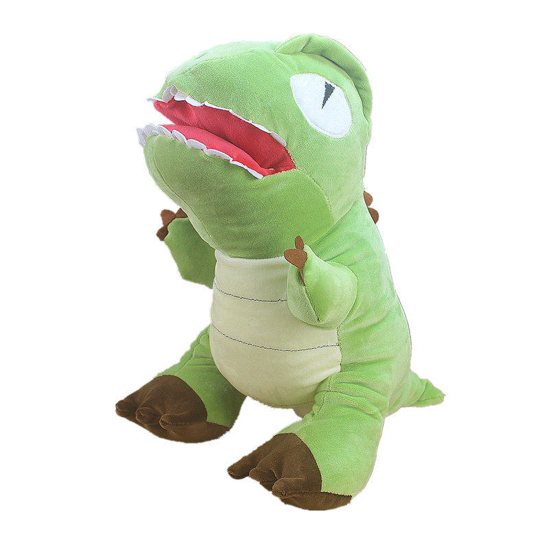 可爱搞怪恐龙毛绒玩偶捂手抱枕霸王龙卡通变色龙蜥蜴暖手插手睡枕