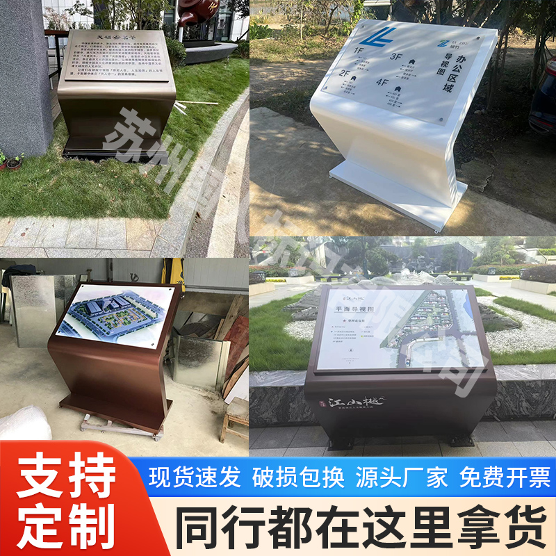 导视牌国人不锈钢索引台地图商场