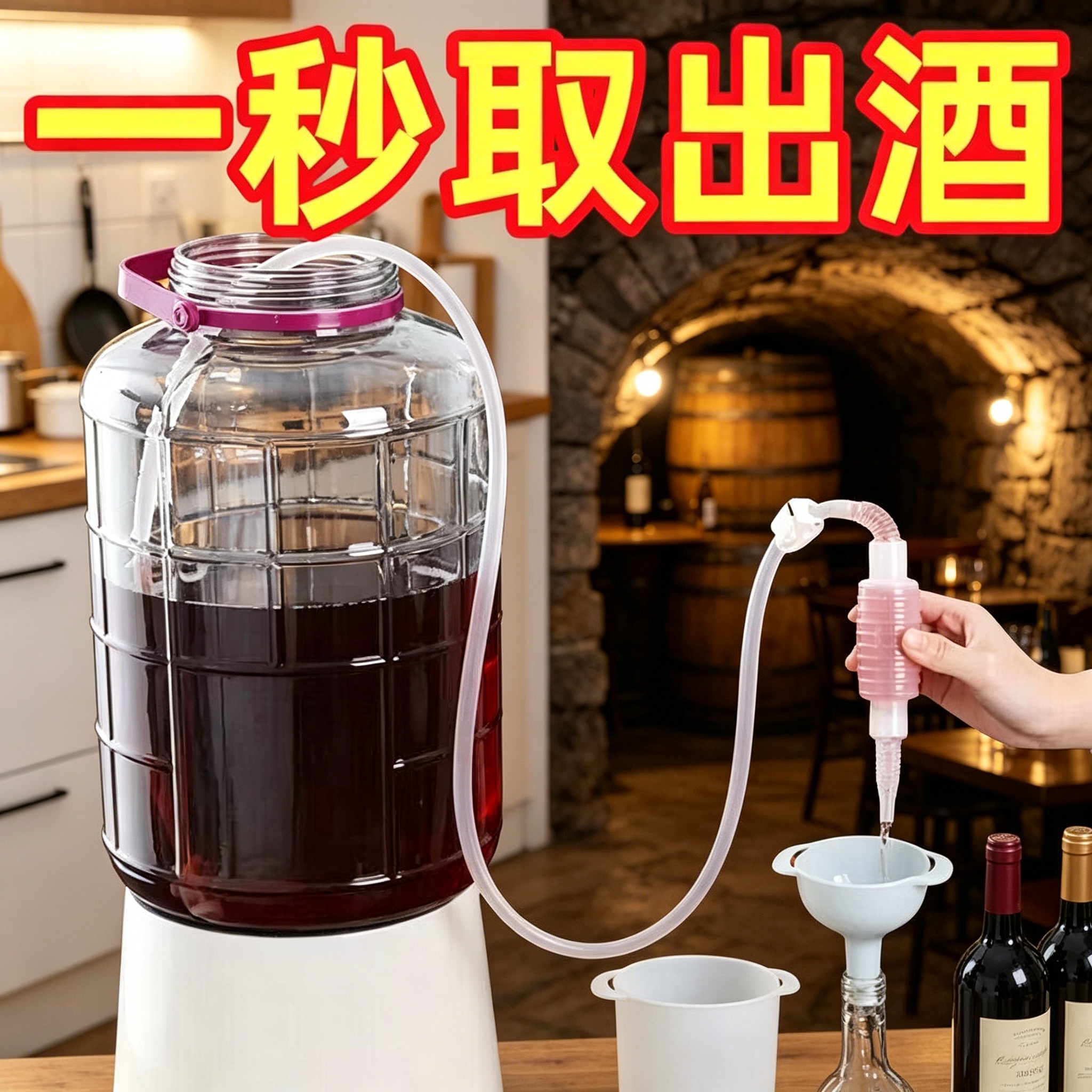 自吸抽酒器白酒葡萄酒