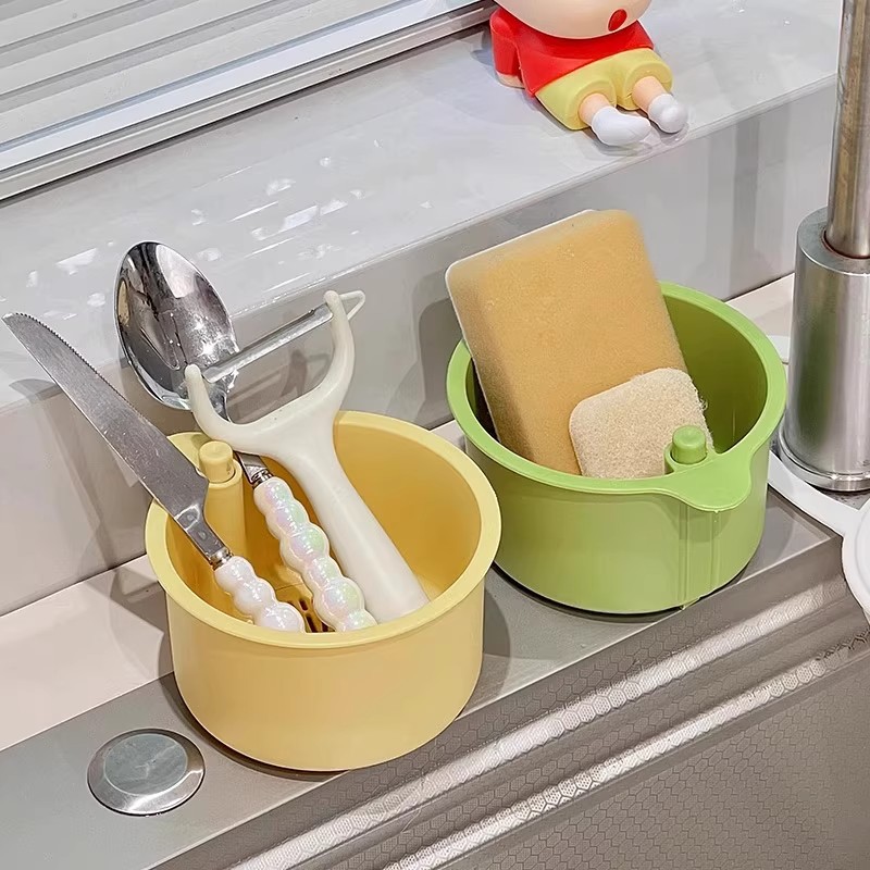 可挂式水槽沥水篮家用厨房水槽分离食物残渣过滤篮水果清洗滤水篮