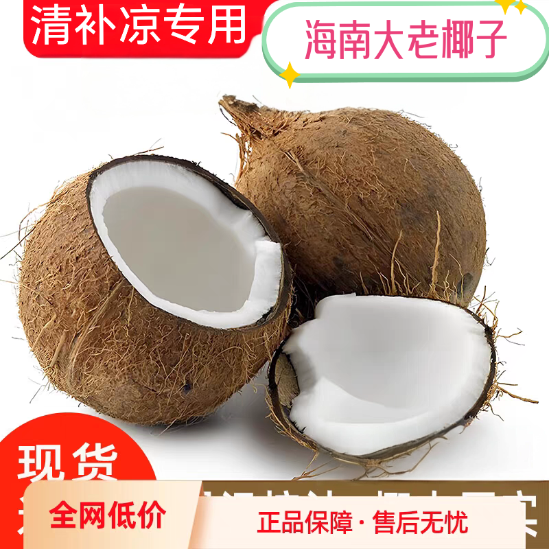 正宗海南大老椰子新鲜去皮牛奶毛椰椰皇椰宝孕妇当季水果榨汁煲汤