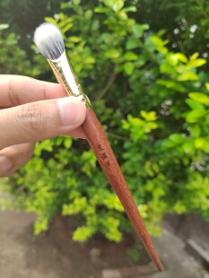 艾诺琪化妆刷光橙茶系列f209羊毛坡型点彩刷眼影刷实木柄微瑕疵